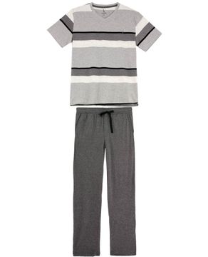 Pijama-Masculino-Lua-Lua-Manga-Curta-Listras