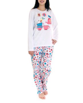 Pijama-Feminino-Compose-Longo-Moletinho-Xicaras