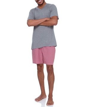 Pijama-Masculino-Joge-Viscolycra-Short-Xadrez