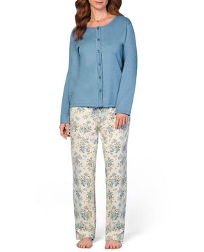 Pijama-Feminino-Lua-Encantada-Aberto-Calca-Floral