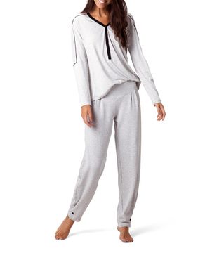 Pijama-Feminino-Joge-Longo-Semi-Aberto-Viscolycra