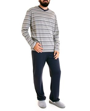 Pijama-Masculino-Fits-Well-Longo-Algodao-Listras