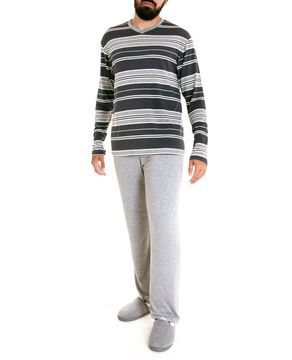 Pijama-Masculino-Fits-Well-Longo-Modal-Listras