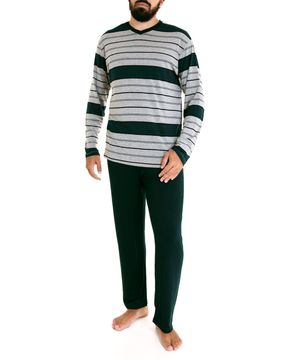 Pijama-Masculino-Fits-Well-Longo-Modal-Listras