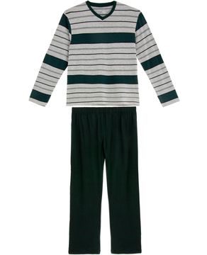 Pijama-Plus-Size-Masculino-Fits-Well-Longo-Modal-Listra