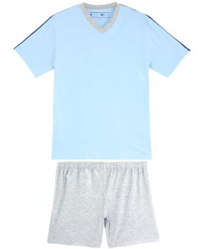 Pijama-Masculino-Fits-Well-100--Algodao-Short-Mescla