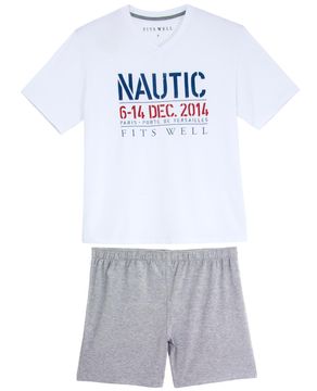 Pijama-Plus-Size-Masculino-Fits-Well-Curto-Modal-Nautic