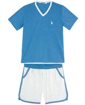 Pijama-Masculino-Lua-Cheia-Bermuda-Mescla