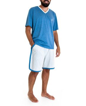 Pijama-Masculino-Lua-Cheia-Bermuda-Mescla