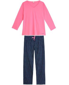 Pijama-Plus-Size-Feminino-Lua-Encantada-Longo-Love