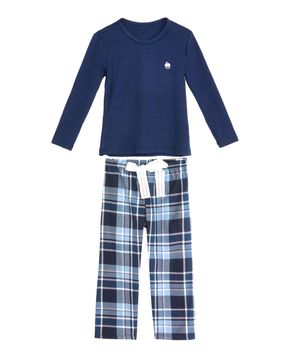 Pijama-Infantil-Feminino-Recco-Viscolycra-Calca-Xadrez