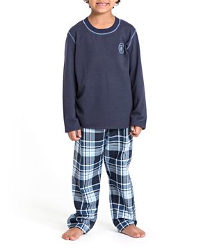 Pijama-Infantil-Masculino-Recco-Calca-Xadrez-Flanela