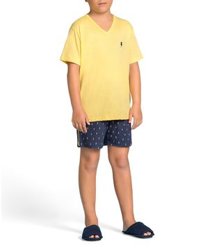 Pijama-Infantil-Masculino-Lua-Encantada-Curto-Raios