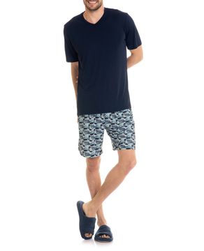 Pijama-Masculino-Tombini-Microfibra-Bermuda-Ondas