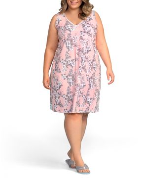 Camisola-Plus-Size-Lua-Encantada-Algodao-Floral