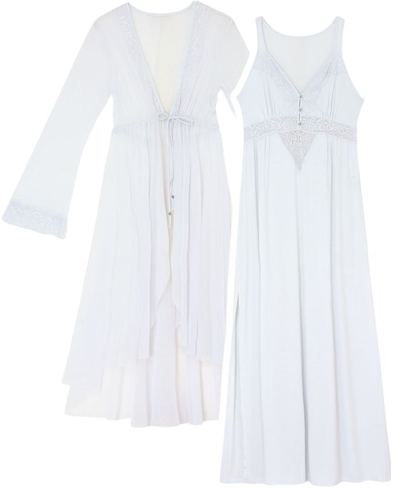 Camisola-Gestante-com-Robe-Recco-Viscolycra-Tule