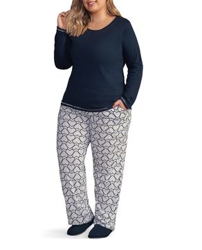 Pijama-Plus-Size-Feminino-Lua-Encantada-Coracoes