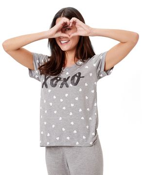 Pijama-Feminino-Joge-Viscolycra-Xoxo-Calca-Punho