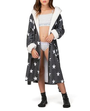 Robe-Infantil-Feminino-Lua-Lua-Fleece-Estrelas