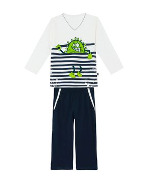 Pijama-Infantil-Masculino-Recco-Algodao-Monstro-Listras