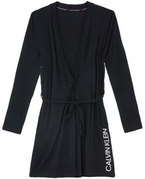 Robe-Feminino-Calvin-Klein-Manga-Longa-Viscolycra