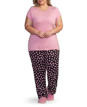 Pijama-Plus-Size-Feminino-Lua-Encantada-Coracoes