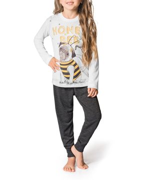 Pijama-Infantil-Feminino-Toque-Intimo-Pug-Abelha