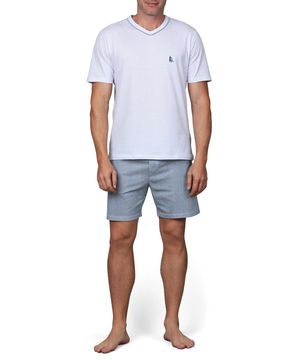 Pijama-Masculino-Lua-Cheia-Bermuda-Malha-Listras