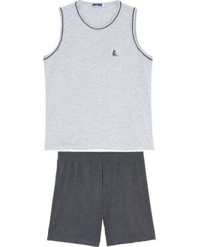 Pijama-Masculino-Lua-Cheia-Regata-Bermuda-Malha-Mescla