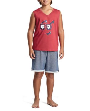 Pijama-Infantil-Masculino-Recco-Viscolycra-Regata-Oculos