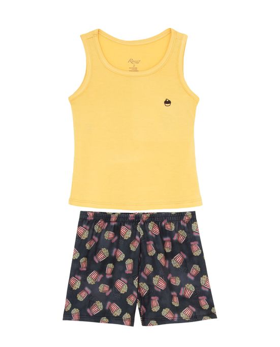 Shortdoll-Infantil-Recco-Regata-Viscolycra-Pipoca