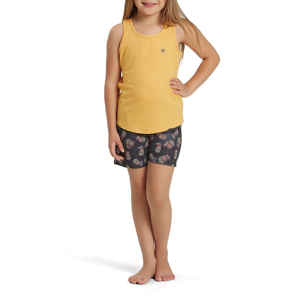 Shortdoll-Infantil-Recco-Regata-Viscolycra-Pipoca