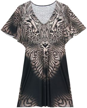 Kaftan-Plus-Size-Recco-Malha-Fria-Flor-Animal-Print