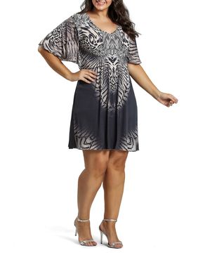 Kaftan-Plus-Size-Recco-Malha-Fria-Flor-Animal-Print