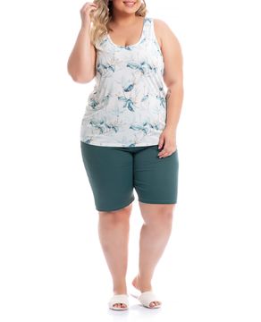 Bermudoll-Plus-Size-Daniela-Tombini-Malha-Fria-Folhas