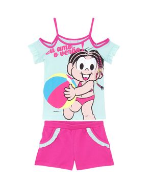 Pijama-Infantil-Feminino-Turma-da-Monica-Praia-Algodao