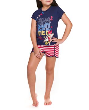 Pijama-Infantil-Feminino-Disney-Algodao-Minnie-Listras