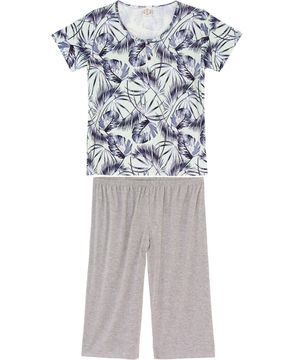 Pijama-Plus-Size-Capri-Toque-Viscolycra-Tropical