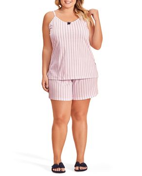 Shortdoll-Plus-Size-Lua-Encantada-Algodao-Alca-Listras