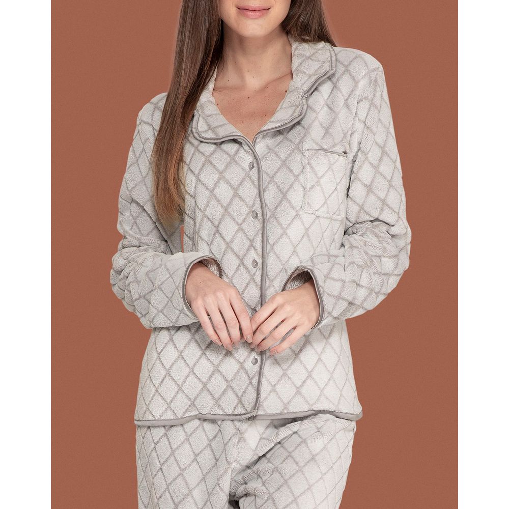 Pijama-Feminino-Aberto-Lua-Lua-Fleece-Matelasse