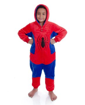 Pijama-Fantasia-Infantil-Homem-Aranha-Kigurumi