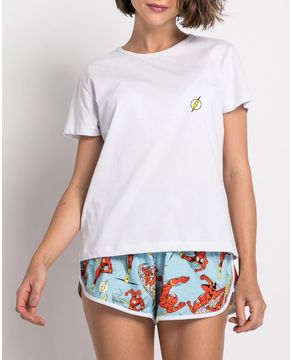 Pijama-Curto-Feminino-Acuo-Algodao-The-Flash