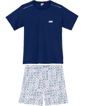 Pijama-Masculino-Curto-Lua-Encantada-Algodao-Domino