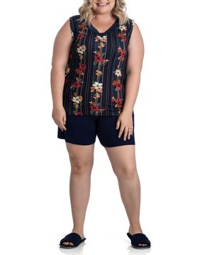 Pijama-Plus-Size-Feminino-Toque-Viscolycra-Floral