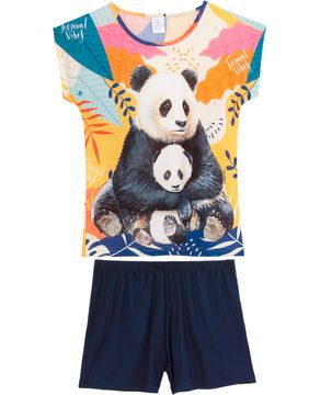 Pijama-Feminino-Curto-Toque-Poliplex-Viscolycra-Pandas