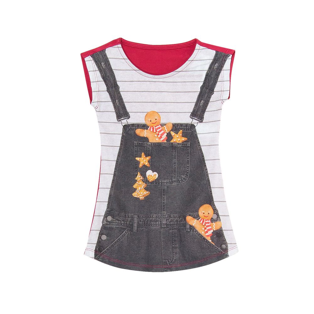 Camisola-Infantil-Recco-Viscolycra-Biscoito-de-Natal