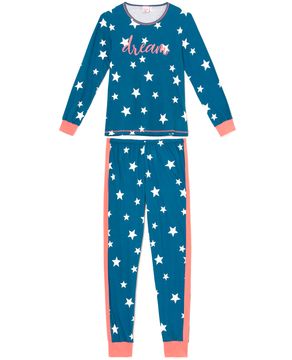 Pijama-Feminino-Lua-Encantada-100--Algodao-Estrelas