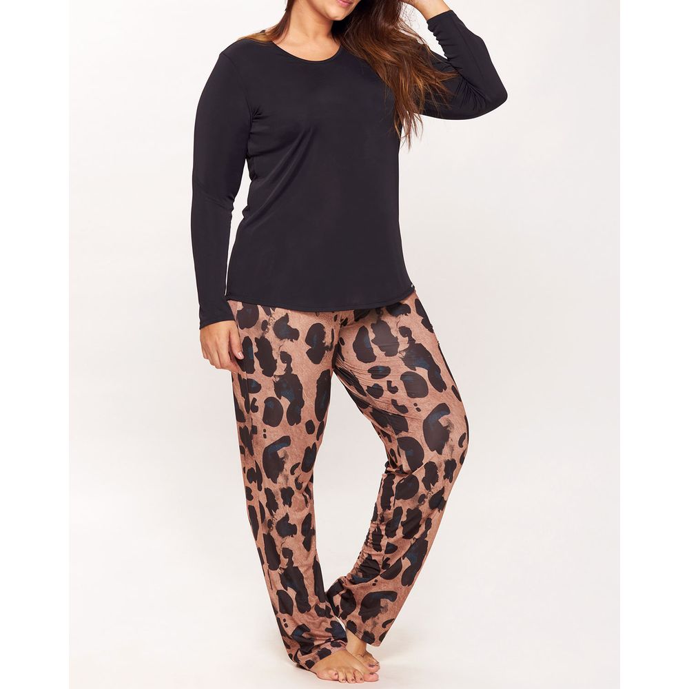 Pijama-Plus-Size-Feminino-Recco-Supermicro-Onca