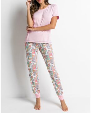 Pijama-Feminino-Longo-Acuo-Viscolycra-Pernalonga