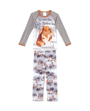 Pijama-Infantil-Feminino-Toque-Poliplex-Coelhos